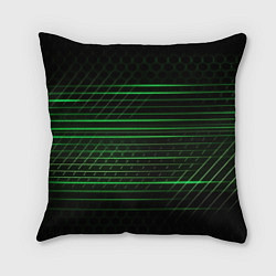 Подушка квадратная Green abstract texture, цвет: 3D-принт