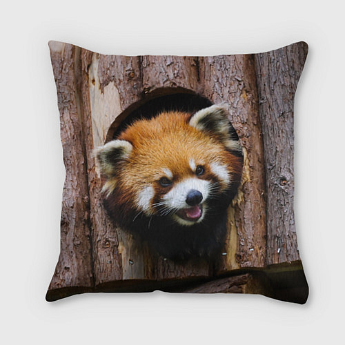 Подушка квадратная Красная панда в дереве / 3D-принт – фото 1