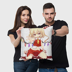 Подушка квадратная Touhou Project Flandre Скарлет Cute, цвет: 3D-принт — фото 2