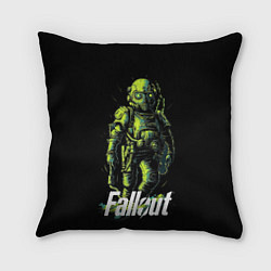 Подушка квадратная Fallout green