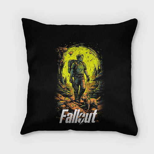 Подушка квадратная Fallout poster / 3D-принт – фото 1