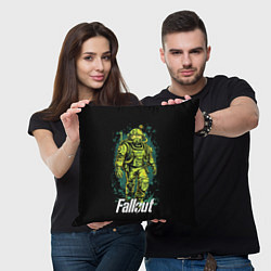 Подушка квадратная Fallout poster game, цвет: 3D-принт — фото 2