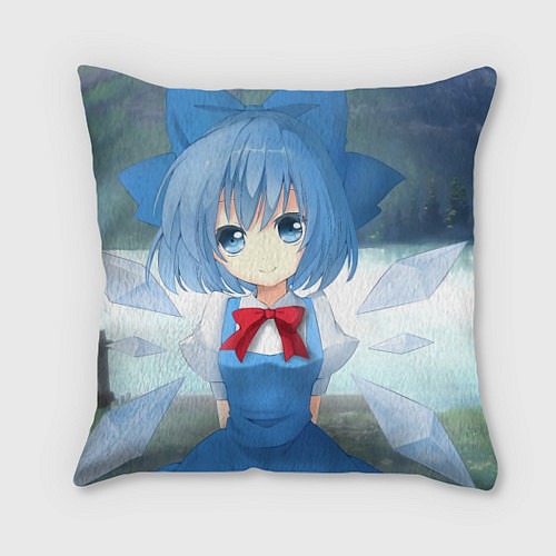 Подушка квадратная Touhou Project Cirno Тируно 9 / 3D-принт – фото 1