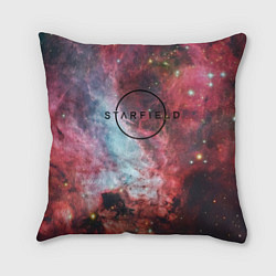 Подушка квадратная Starfield лого космос
