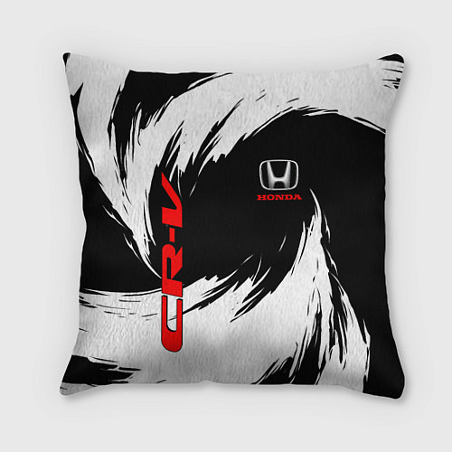 Подушка квадратная Honda - белые краски / 3D-принт – фото 1