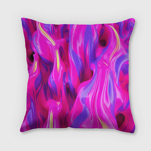 Подушка квадратная Pink blue texture / 3D-принт – фото 1