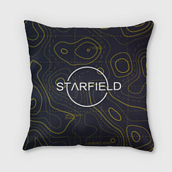 Подушка квадратная Starfield марс dark, цвет: 3D-принт