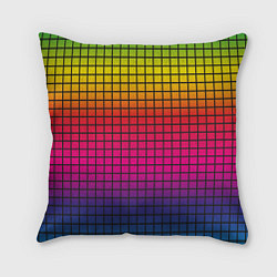 Подушка квадратная Палитра rgb, цвет: 3D-принт