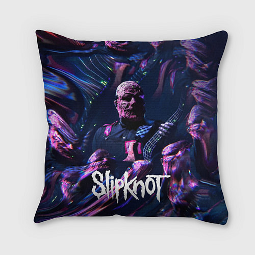 Подушка квадратная Slipknot: guitar / 3D-принт – фото 1