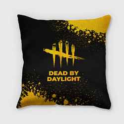 Подушка квадратная Dead by Daylight - gold gradient