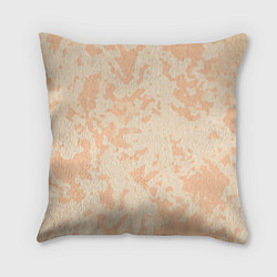 Подушка квадратная Паттерн бледно-оранжевый, цвет: 3D-принт