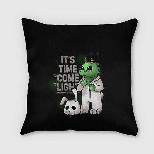 Подушка квадратная Время пришло - 2024 / 3D-принт – фото 1