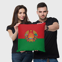 Подушка квадратная Республика Беларусь, цвет: 3D-принт — фото 2