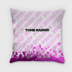 Подушка квадратная Tomb Raider pro gaming посередине, цвет: 3D-принт
