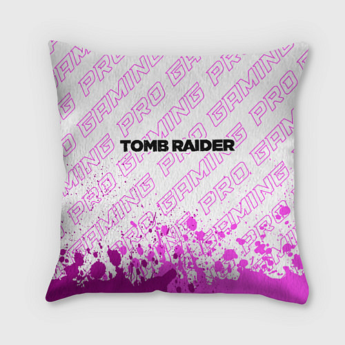 Подушка квадратная Tomb Raider pro gaming посередине / 3D-принт – фото 1