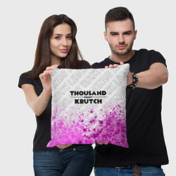 Подушка квадратная Thousand Foot Krutch rock legends посередине, цвет: 3D-принт — фото 2