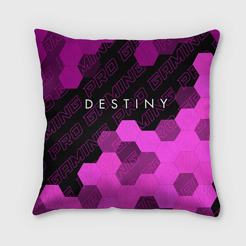 Подушка квадратная Destiny pro gaming посередине / 3D-принт – фото 1