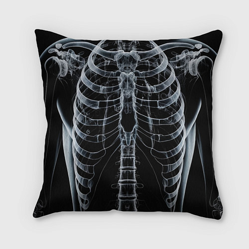Подушка квадратная Рентген твоего тела / 3D-принт – фото 1