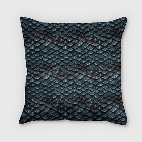 Подушка квадратная Dragon scale pattern / 3D-принт – фото 1