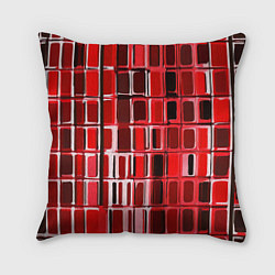Подушка квадратная Красные прямоугольники