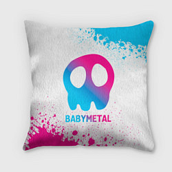 Подушка квадратная Babymetal neon gradient style