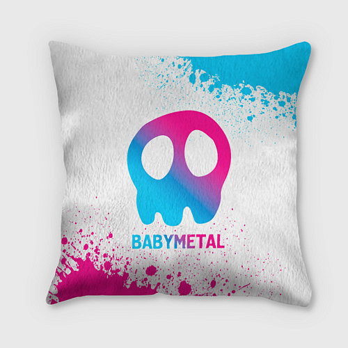 Подушка квадратная Babymetal neon gradient style / 3D-принт – фото 1