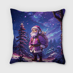 Подушка квадратная Cartoon Santa, цвет: 3D-принт