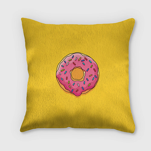 Подушка квадратная Пончик Гомера / 3D-принт – фото 1