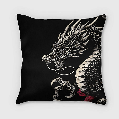 Подушка квадратная Japanese dragon - irezumi - art / 3D-принт – фото 1