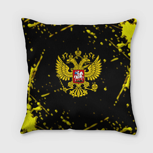 Подушка квадратная Россия империя герб рф / 3D-принт – фото 1