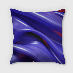 Подушка квадратная Фиолетовые абстрактные волны, цвет: 3D-принт