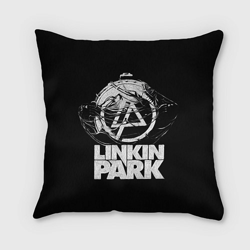 Подушка квадратная Linkin Park рэп-метал / 3D-принт – фото 1