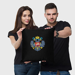 Подушка квадратная Имперская символика России, цвет: 3D-принт — фото 2