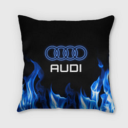 Подушка квадратная Audi neon art, цвет: 3D-принт