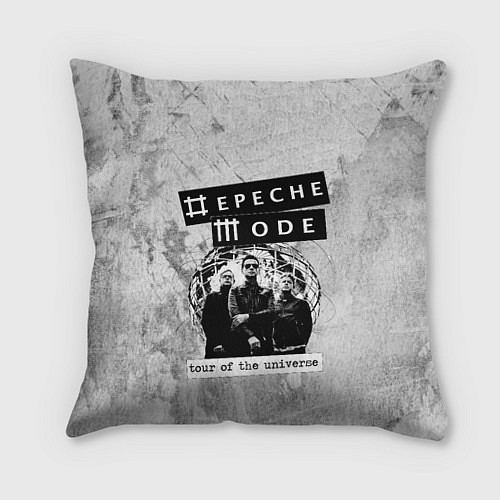 Подушка квадратная Depeche Mode - Touring the universe группа / 3D-принт – фото 1
