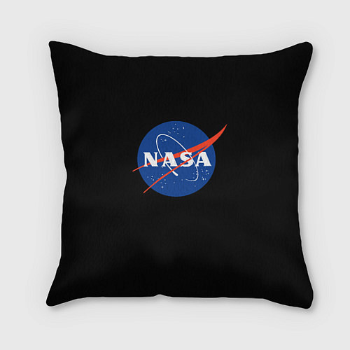 Подушка квадратная NASA logo space / 3D-принт – фото 1