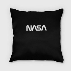 Подушка квадратная NASA space logo