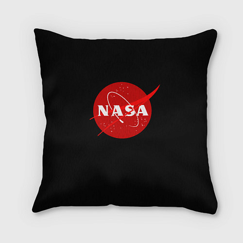 Подушка квадратная NASA redlogo space usa / 3D-принт – фото 1