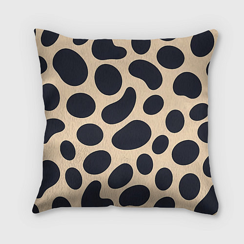 Подушка квадратная Пятнышки леопарда / 3D-принт – фото 1