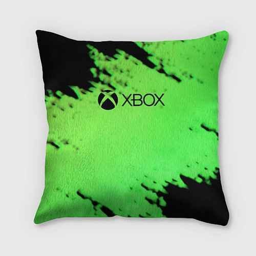 Подушка квадратная Xbox game pass краски / 3D-принт – фото 1