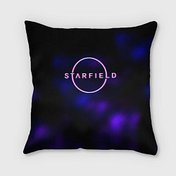 Подушка квадратная Starfield тёмное небо из игры
