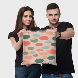 Подушка квадратная Шут гороховый, цвет: 3D-принт — фото 2
