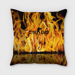 Подушка квадратная Counter Strike go - flame