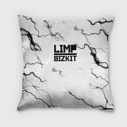 Подушка квадратная Limp bizkit storm black, цвет: 3D-принт