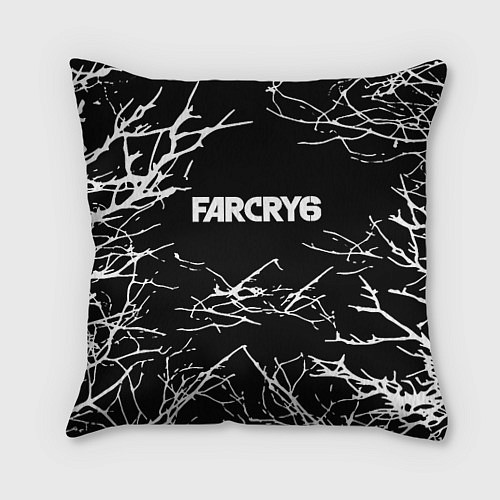 Подушка квадратная Farcry ночь деревья гейм / 3D-принт – фото 1
