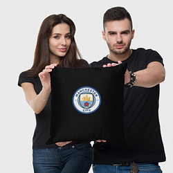 Подушка квадратная Манчестер Сити fc, цвет: 3D-принт — фото 2