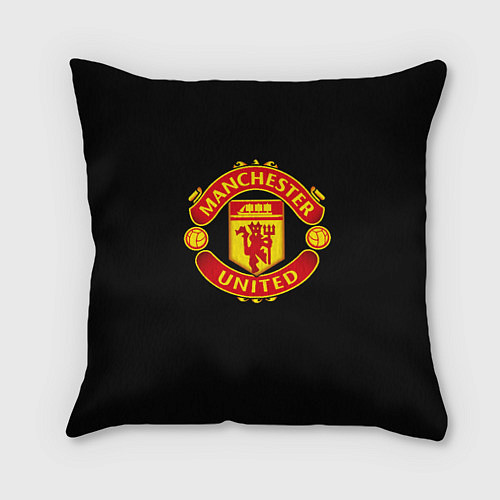 Подушка квадратная Manchester United fc club / 3D-принт – фото 1