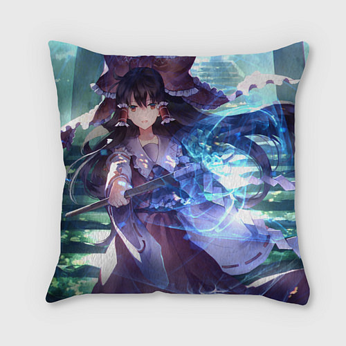 Подушка квадратная Touhou Project Рейму magic / 3D-принт – фото 1