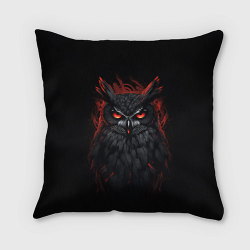 Подушка квадратная Evil owl / 3D-принт – фото 1