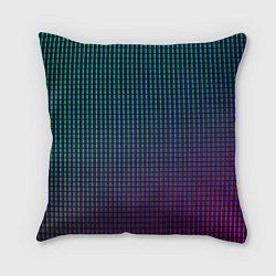 Подушка квадратная Неоновые светящиеся полосы, цвет: 3D-принт